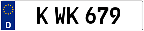 Trailer License Plate
